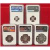 Image 2 : MEXICO: Estados Unidos, AR 5-piece proof set, 2002-Mo