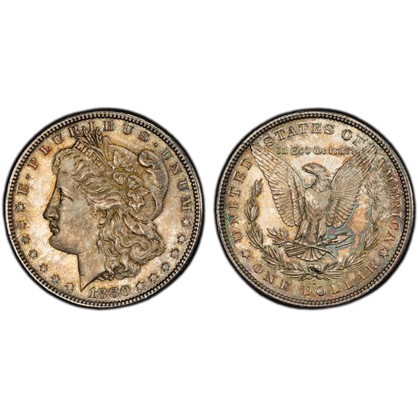 UNITED STATES:/B> AR dollar, 1880-S, PCGS MS66