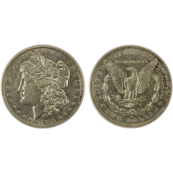 UNITED STATES: AR dollar, 1895-O, ANACS AU50 details