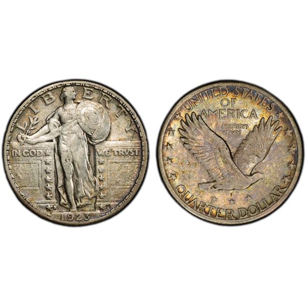 UNITED STATES: AR 25 cents, 1923-S, PCGS XF details