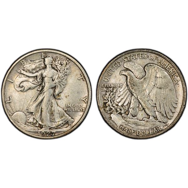 UNITED STATES: AR 50 cents, 1927-S, PCGS XF40