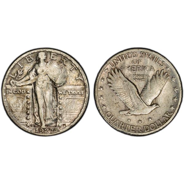 UNITED STATES: AR 25 cents, 1927-S, PCGS VF35