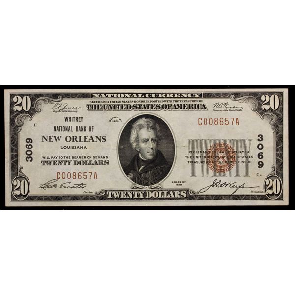 UNITED STATES: Banknotes, 20 dollars, 1929, XF