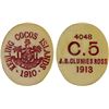 Image 1 : KEELING-COCOS ISLANDS: John S. Clunies Ross, 1910-1944, 5 cents token, 1913, XF-AU