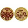 Image 1 : KEELING-COCOS ISLANDS: John S. Clunies Ross, 1910-1944, 10 cents token, 1913, XF