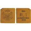 Image 1 : KEELING-COCOS ISLANDS: John S. Clunies Ross, 1910-1944, 1 rupee token, 1913, VF