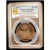 Image 2 : NEW ZEALAND: AE penny token, ND (ca. 1857), PCGS MS64 BN