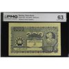 Image 1 : BURMA: 100 kyats, ND (1945), PMG MS63