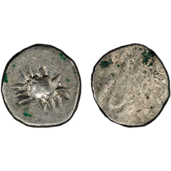 CAMBODIA: Ang Duong, 1840-1860, AR pe (1/8 fuang) (0.24g), ND (1847-60), PCGS AU details