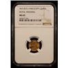 Image 2 : EGYPT: Farouk I, 1936-1952, AV 20 qirsh, 1938/AH1357, NGC MS65