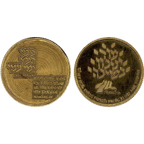 ISRAEL: AV medal (4.4g), ND (1982), Unc