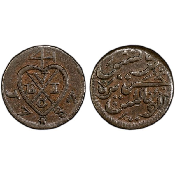 MALAYSIA: PENANG: AE 1/2 cent, 1787, PCGS AU53