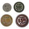 Image 1 : MALAYSIA: PENANG: SET of 4 tokens, ca. mid-20th century