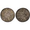 Image 1 : NEPAL: KATHMANDU: Pratap Malla, 1641-1674, AR mohar, NS775 (1655), PCGS AU53