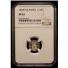 Image 2 : NETHERLANDS EAST INDIES: Willem III, 1849-1890, AR 1/10 gulden, 1854, NGC Proof 62