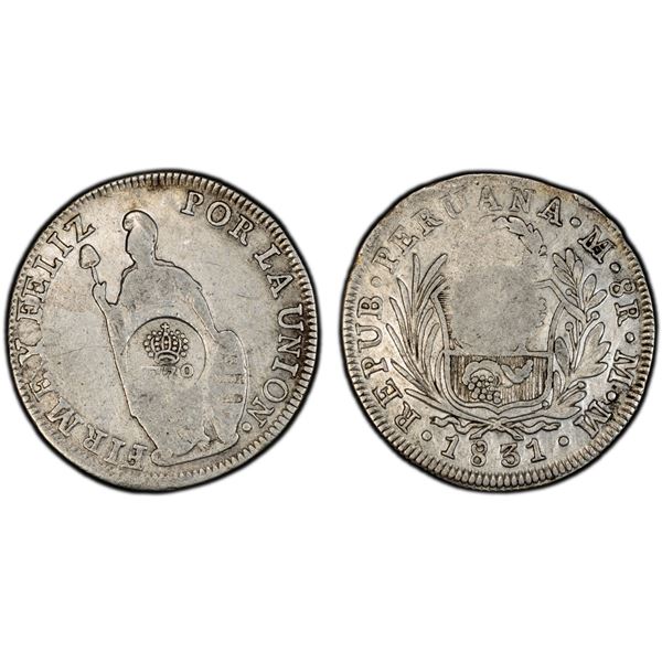 PHILIPPINES: Fernando VII, 1808-1833, AR 8 reales, ND (1832-34), PCGS VF details