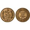 Image 1 : TUNISIA: Ali III, 1882-1902, AV 20 francs, 1901/AH1319, XF