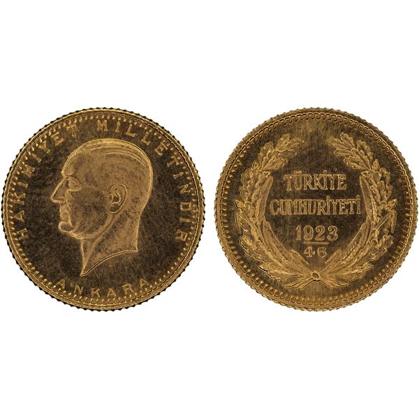 TURKEY: Republic, AV 25 kurush, 1923/46, Unc