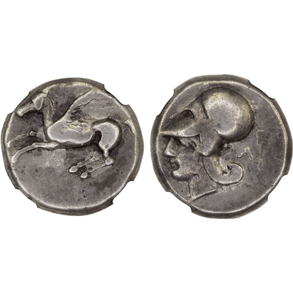 ACARNANIA: Leukas, AR stater (8.54g), ca. 320-280 BC, NGC Choice Fine