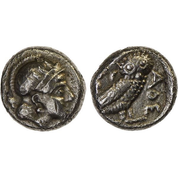 BACTRIA: Anonymous, AR hemidrachm (1.73g), ca. 295/3-285/3 BC, VF
