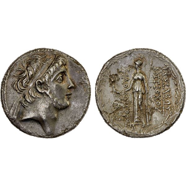 SELEUKID KINGDOM: Antiochos IX Eusebes Philopator (Kyzikenos), AR tetradrachm (13.83g), Damascus, SE