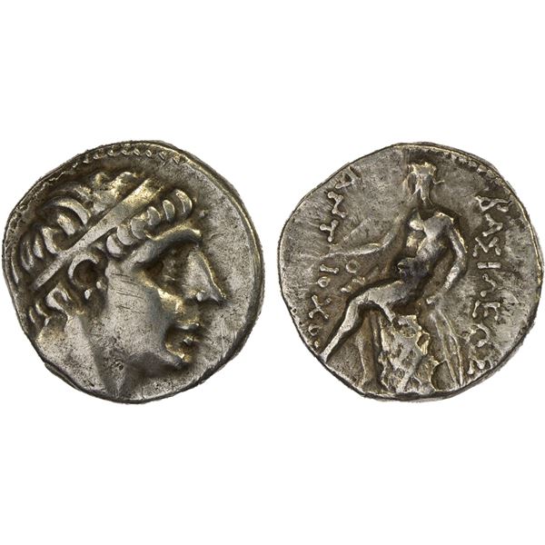 SELEUKID KINGDOM: Antiochos I Soter, 281-261 BC, AR drachm (4.15g), Aï Khanoum, VF