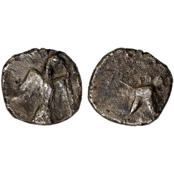ANCIENT JUDAEA: Persian Rule, AR 1/2 gerah (0.23g), before 333 BC, VF