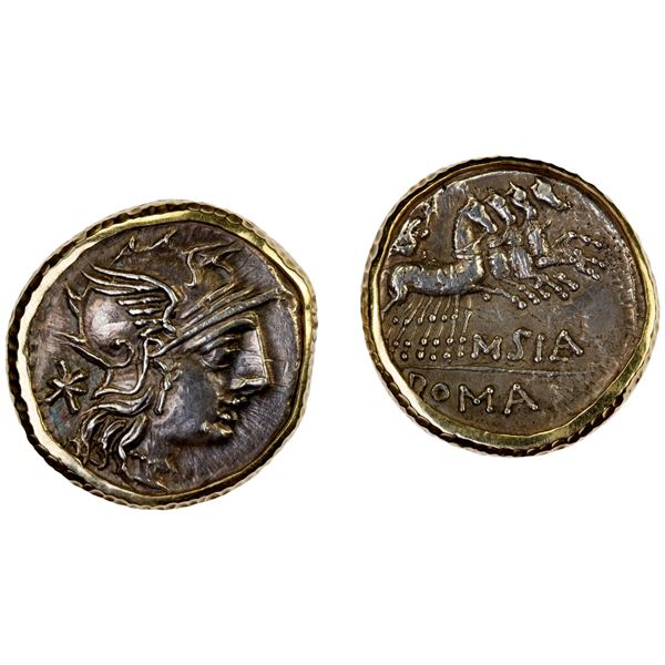 ROMAN REPUBLIC: pair of coin cufflinks