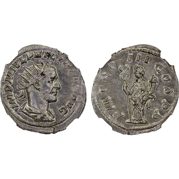 ROMAN EMPIRE: Philip I, 244-249 AD, AR antoninianus (3.64g), Rome, 246 AD, NGC AU