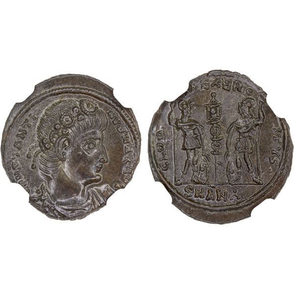 ROMAN EMPIRE: Constantine I 'the Great', 307-337 AD, BI nummus (2.05g), Antioch, 335-337 AD, NGC Min