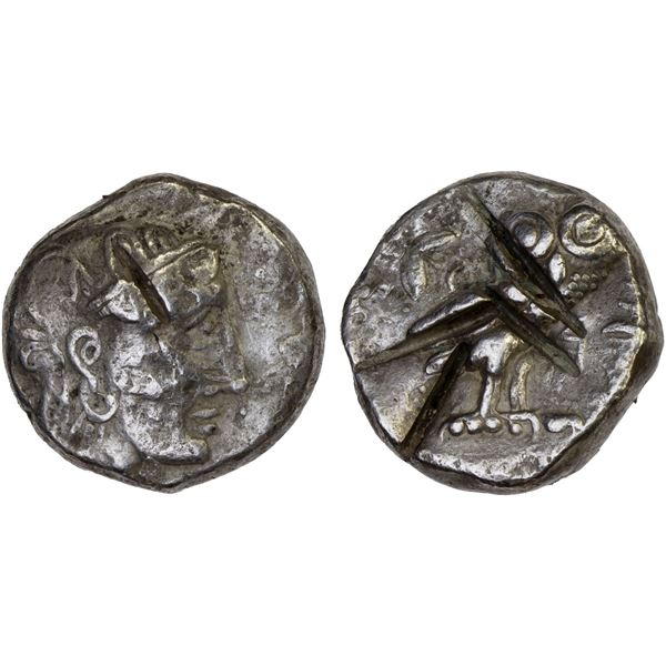 ARABIA: Anonymous, AR tetradrachm (16.41g), 4th-3rd century BC, F-VF