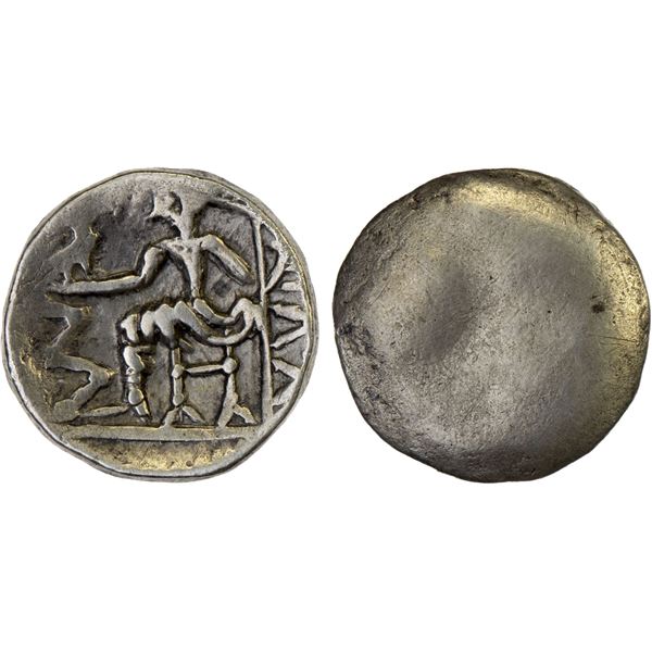 EASTERN ARABIA: Mleiha Series, AR obol (0.84g), ca. 1st century BC, VF
