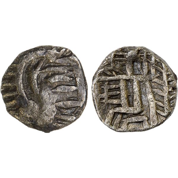 EASTERN ARABIA: Mleiha Series, BI obol (0.64g), ca. 1st c. BC to 2nd c. AD, VF
