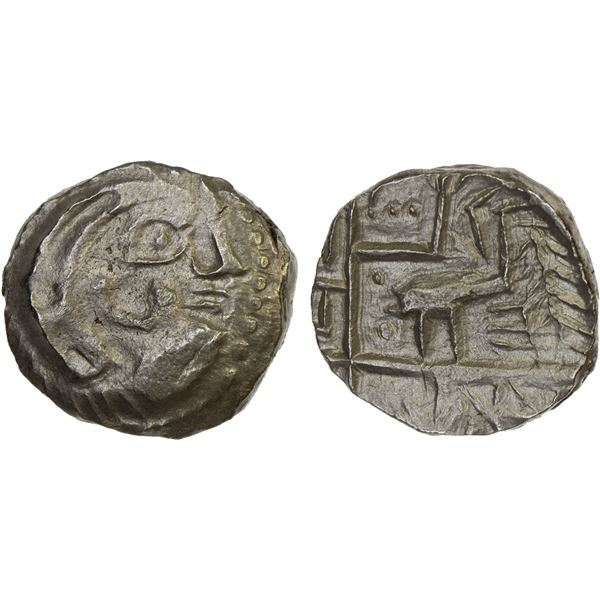 EASTERN ARABIA: Mleiha Series, AR drachm (3.83g), ca. 1st c. BC to 2nd c. AD, XF