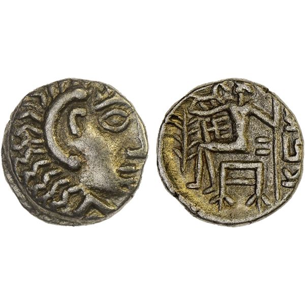 EASTERN ARABIA: Mleiha Series, BI drachm (3.68g), ca. 1st c. BC to 2nd c. AD, VF