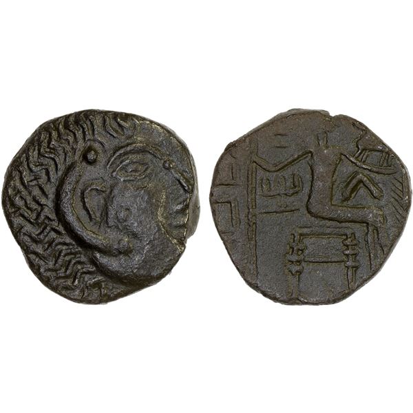 EASTERN ARABIA: Mleiha Series, AE tetradrachm (12.07g), ca. 2nd century AD, Choice VF