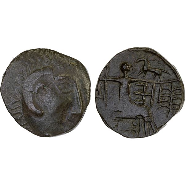 EASTERN ARABIA: Mleiha Series, AE tetradrachm (15.33g), ca. 2nd century AD, Choice VF