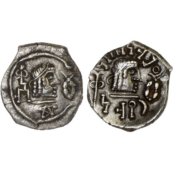 HIMYARITE: 'Amdan Bayyin, ca. 100-120 AD, AR unit (0.95g), Raydan, VF