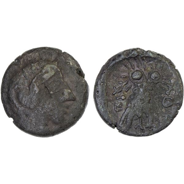 LIHYAN: Anonymous, BI drachm (2.19g), ca. 2nd century BC, F-VF
