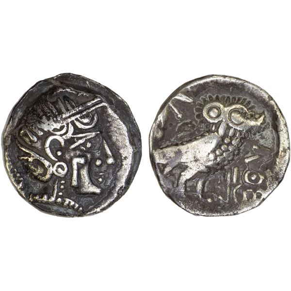 SABAEAN: Anonymous, AR unit (2.48g), 3rd-2nd century BC, VF