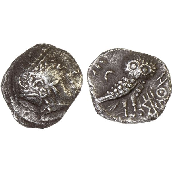 SABAEAN: Anonymous, AR unit (2.32g), 3rd-2nd century BC, VF