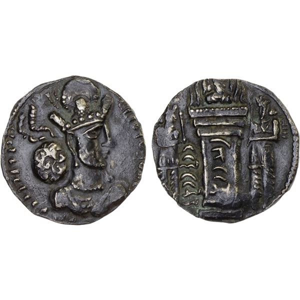 SASANIAN KINGDOM: Shahpur II, 309-379, AR drachm (4.04g), SKSTN (Sijistan), VF-XF