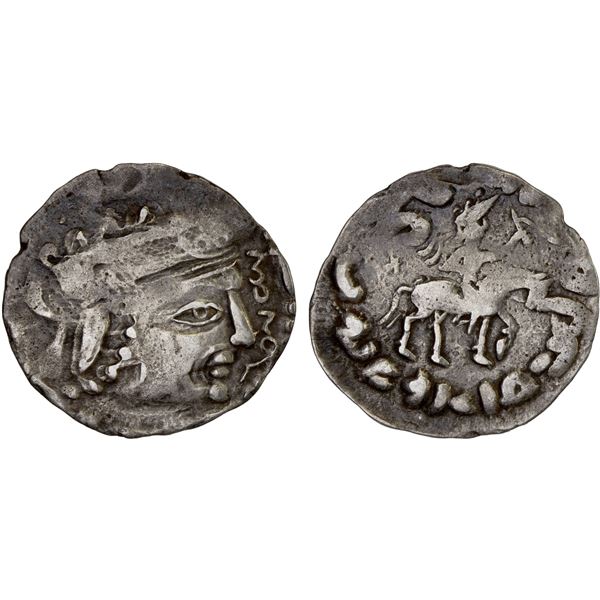 CHORESMIA (KHWARIZM): Sawrshafan, ca. 751-762, AR drachm (3.18g), Fine