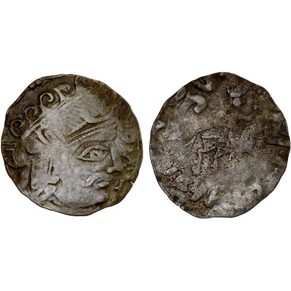 CHORESMIA (KHWARIZM): Sawrshafan, ca. 751-762, AR drachm (3.10g), Fine