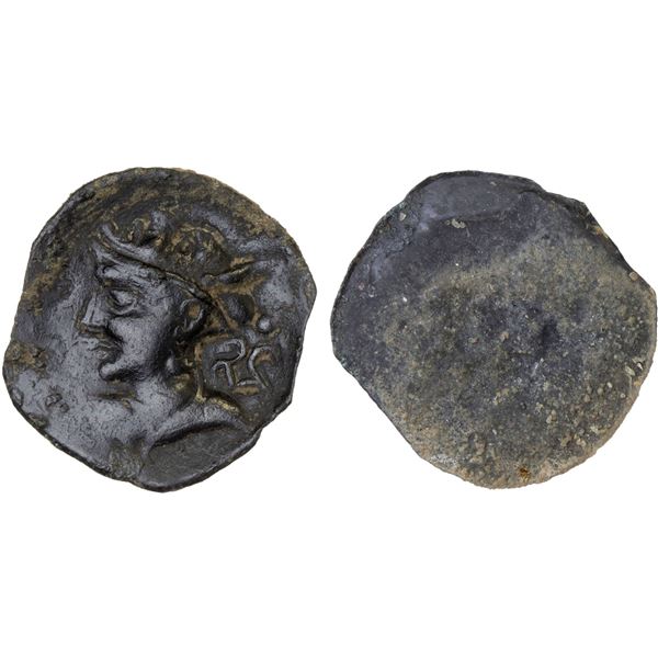 KOBADIEN: Anonymous, ca. 6th/8th century, AE bracteate (0.38g), VF-XF