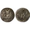 Image 1 : ARAB-SASANIAN: Khusraw "lillâh" type, ca. 656-670?? AR drachm (3.26g), WH (Junday Sabur), YE35, Fine