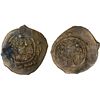 Image 1 : ARAB-SASANIAN: Anonymous, ca. 660-700, AE pashiz (0.88g), AW (Ahwaz), meaningless "date", VF