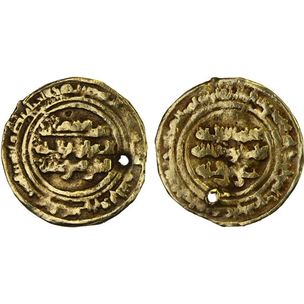 FATIMID: al-Zahir, 1021-1036, AV 1/4 dinar (0.87g), Siqilliya (Sicily), AH427, VG