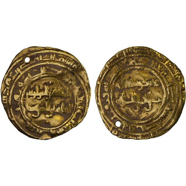 FATIMID: al-Zahir, 1021-1036, AV 1/4 dinar (0.97g), MM, DM, Fine