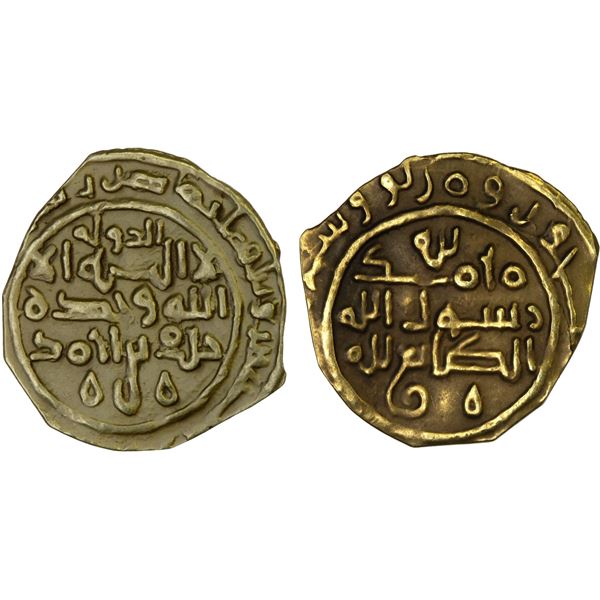 SAFFARID: Khalaf b. Ahmad, 3rd reign, 981-1000, AV fractional dinar (0.96g), Sij(istan), AH37x, bold